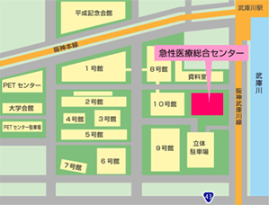 急性医療総合センター 案内図